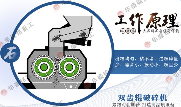 雙齒輥破碎機(jī)可配置齒形 破碎煤炭 玻璃 瀝青 只出顆粒 不出粉